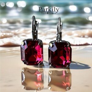 Handcrafted earrings with sparkly Austrian crystal